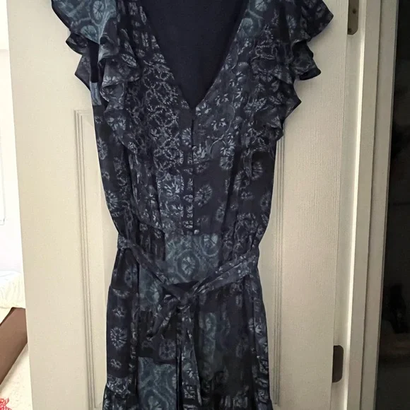 Lauren Ralph Lauren Blue Patterned Maxi Dress - Picture 4 of 12